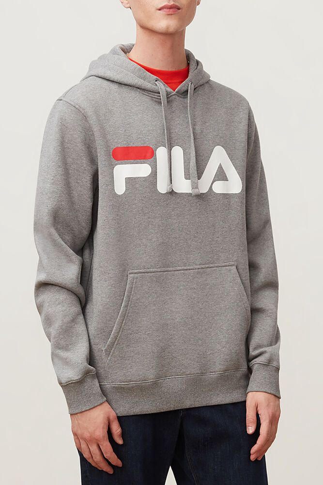 Fila Hoodie Mens Grey - Flori - Philippines 0269314-RQ